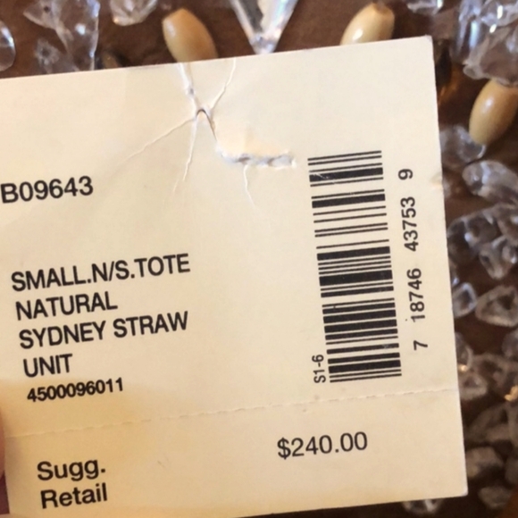 COLE HAAN Natural Sydney Straw & Leather Tan - Picture 3 of 13